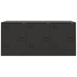 fekete acél TV-szekrény 99 x 39 x 44 cm