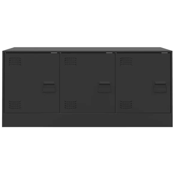 fekete acél TV-szekrény 99 x 39 x 44 cm