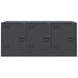 antracitszürke acél TV-szekrény 99 x 39 x 44 cm