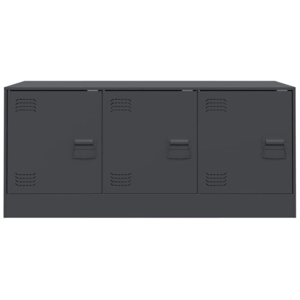 antracitszürke acél TV-szekrény 99 x 39 x 44 cm