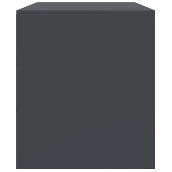 antracitszürke acél TV-szekrény 99 x 39 x 44 cm