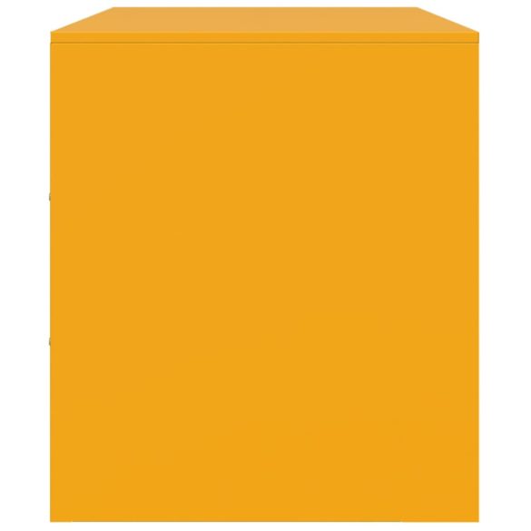 mustársárga acél TV-szekrény 99 x 39 x 44 cm