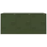 olívazöld acél TV-szekrény 99 x 39 x 44 cm