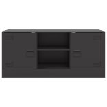 fekete acél TV-szekrény 99 x 39 x 44 cm