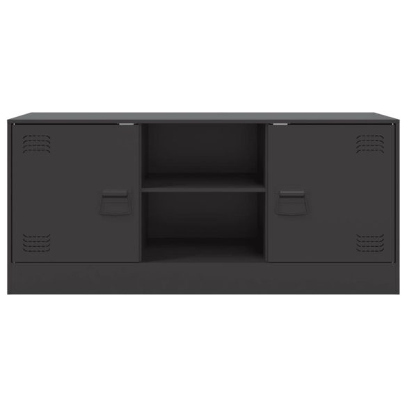 fekete acél TV-szekrény 99 x 39 x 44 cm