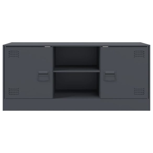 antracitszürke acél TV-szekrény 99 x 39 x 44 cm