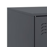 antracitszürke acél TV-szekrény 99 x 39 x 44 cm