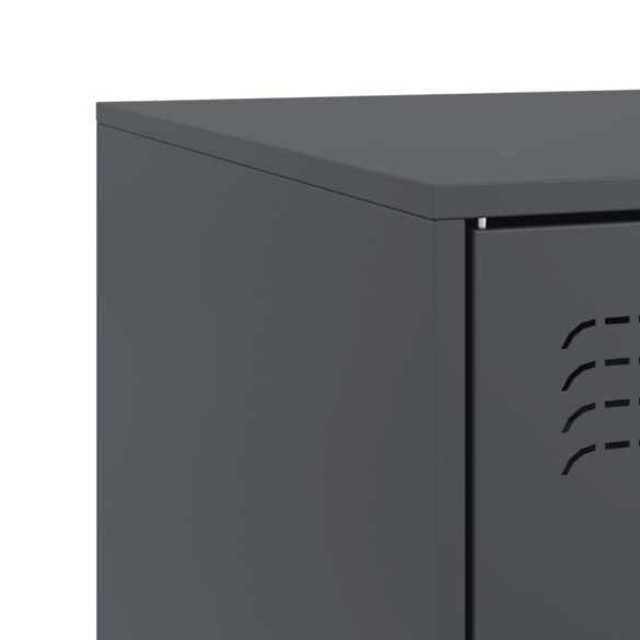 antracitszürke acél TV-szekrény 99 x 39 x 44 cm