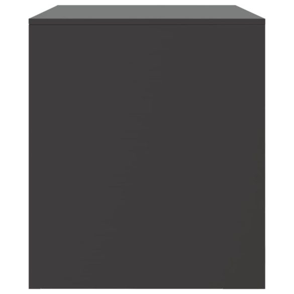 fekete acél TV-szekrény 67 x 39 x 44 cm