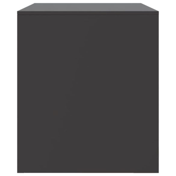 2 db fekete acél TV-szekrény 67 x 39 x 44 cm