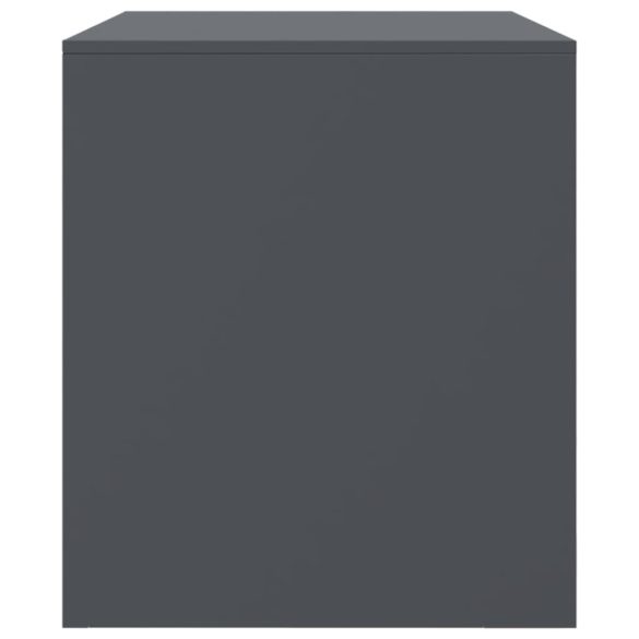 2 db antracitszürke acél éjjeliszekrény 67 x 39 x 44 cm