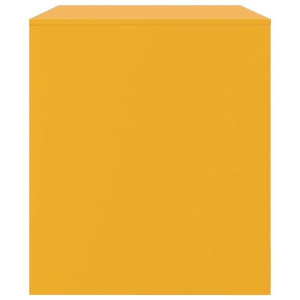 mustársárga acél TV-szekrény 67 x 39 x 44 cm