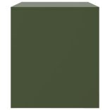 2 db olívazöld acél TV-szekrény 67 x 39 x 44 cm