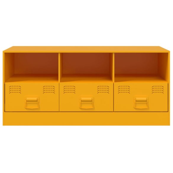 mustársárga acél TV-szekrény 99 x 39 x 44 cm