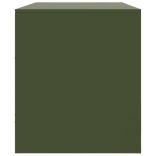 olívazöld acél TV-szekrény 99 x 39 x 44 cm