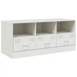 fehér acél TV-szekrény 99 x 39 x 44 cm