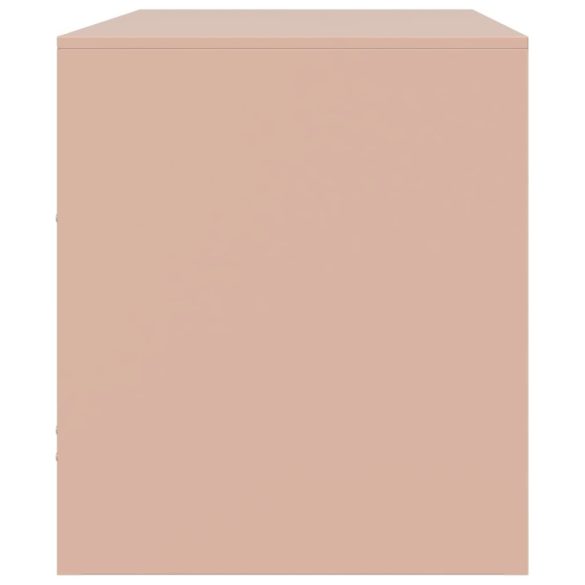 rózsaszín acél TV-szekrény 67 x 39 x 44 cm