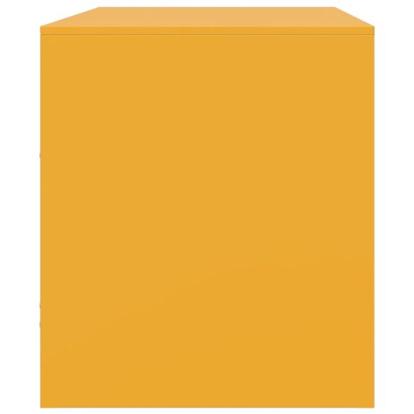 mustársárga acél TV-szekrény 67 x 39 x 44 cm