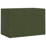 olívazöld acél TV-szekrény 67 x 39 x 44 cm