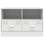 fehér acél TV-szekrény 67 x 39 x 44 cm