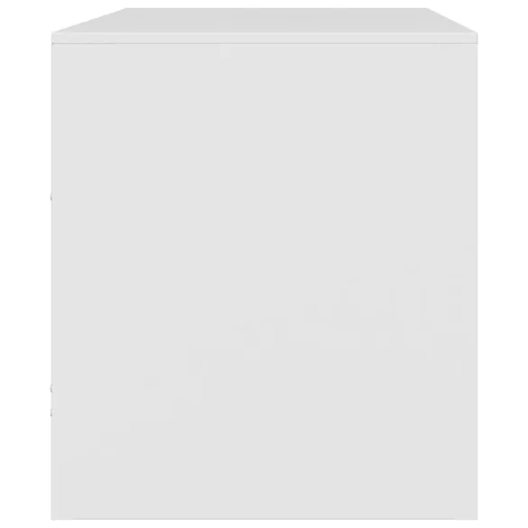 2 db fehér acél TV-szekrény 67 x 39 x 44 cm