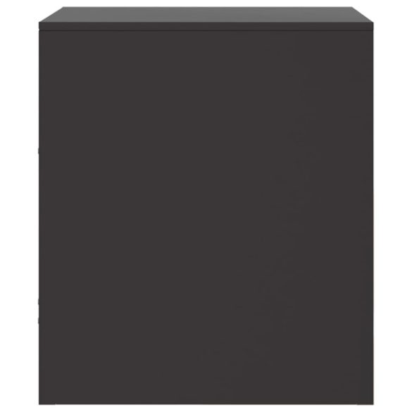 2 db fekete acél éjjeliszekrény 34,5 x 39 x 44 cm