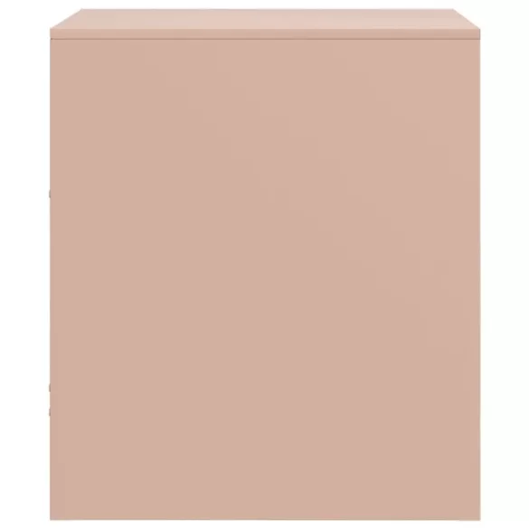 rózsaszín acél éjjeliszekrény 34,5 x 39 x 44 cm