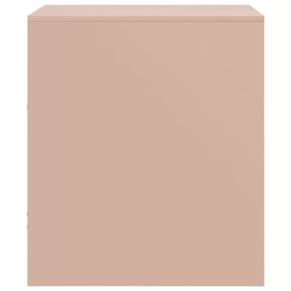 2 db rózsaszín acél éjjeliszekrény 34,5 x 39 x 44 cm