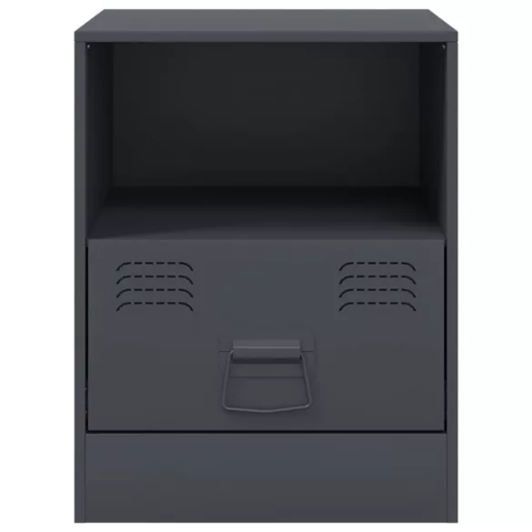 antracitszürke acél éjjeliszekrény 34,5 x 39 x 44 cm