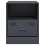 2 db antracitszürke acél éjjeliszekrény 34,5 x 39 x 44 cm