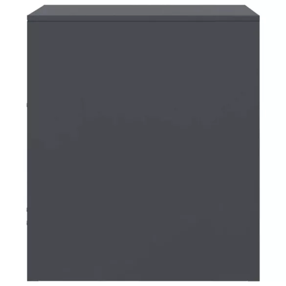 2 db antracitszürke acél éjjeliszekrény 34,5 x 39 x 44 cm