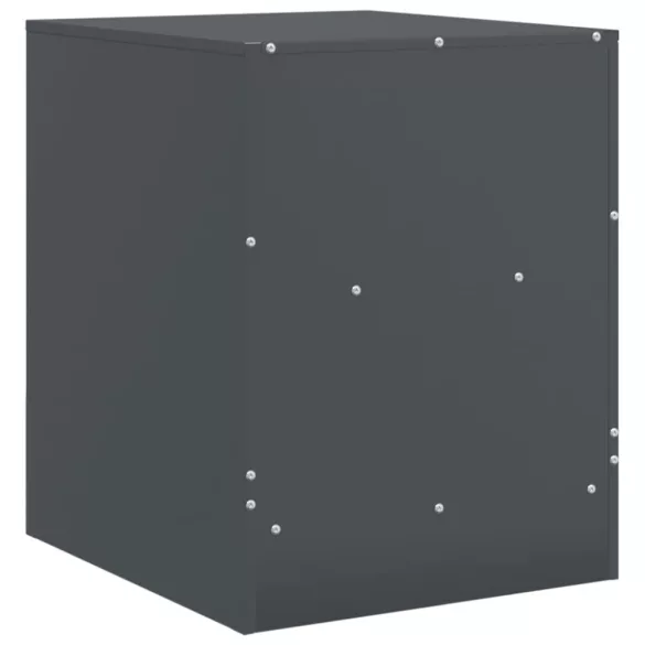 2 db antracitszürke acél éjjeliszekrény 34,5 x 39 x 44 cm