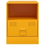 2 db mustársárga acél éjjeliszekrény 34,5 x 39 x 44 cm