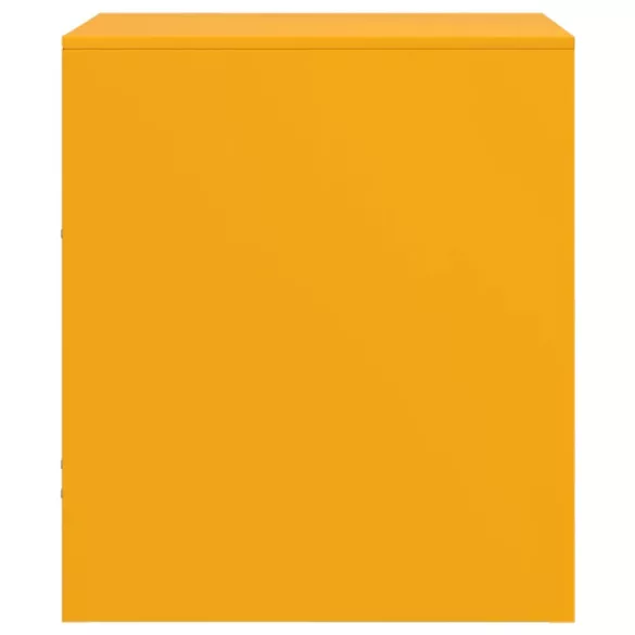 2 db mustársárga acél éjjeliszekrény 34,5 x 39 x 44 cm