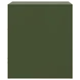 2 db olívazöld acél éjjeliszekrény 34,5 x 39 x 44 cm