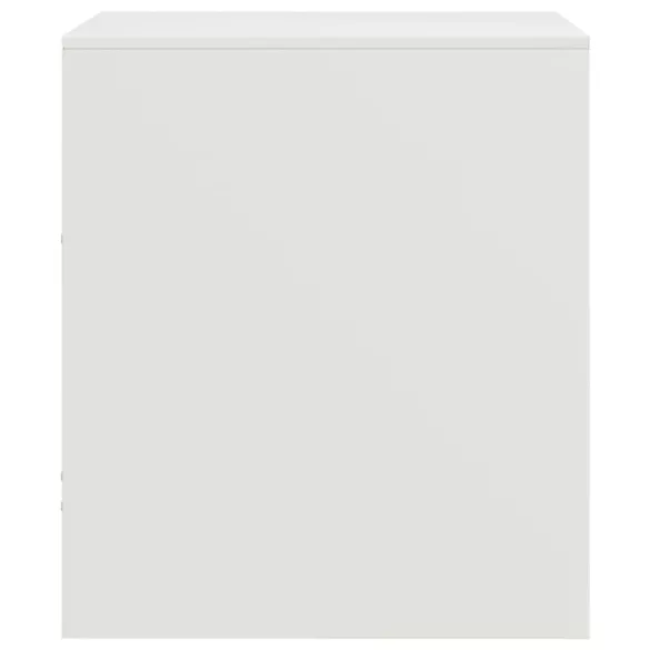 2 db fehér acél éjjeliszekrény 34,5 x 39 x 44 cm