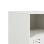 2 db fehér acél éjjeliszekrény 34,5 x 39 x 44 cm