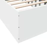 fehér szerelt fa ágykeret 75 x 190 cm