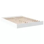 fehér szerelt fa ágykeret 135 x 190 cm