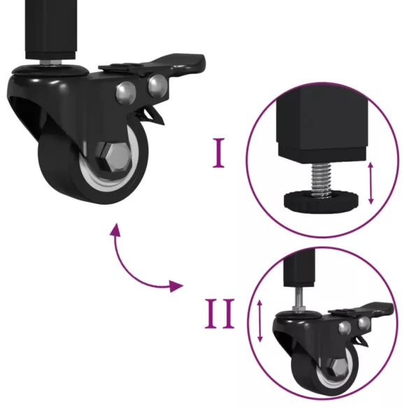 barna tölgy színű szerelt fa zsúrkocsi 81,5 x 41 x 92,5 cm