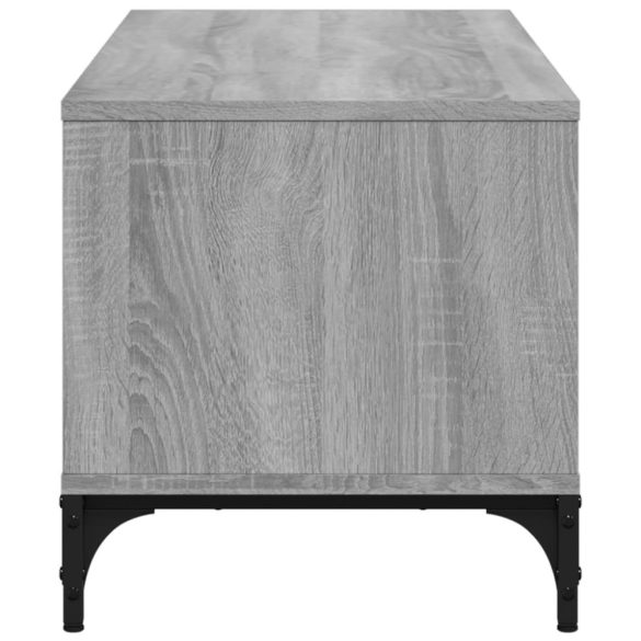 szürke sonoma szerelt fa/porszórt acél TV-szekrény 102x40x41 cm