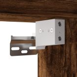 füstölt tölgy szerelt fa tükrös fürdőszobaszekrény 42x12x60 cm