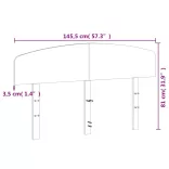viaszbarna tömör fenyőfa fejtámla 140 cm
