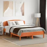 viaszbarna tömör fenyőfa fejtámla 135 cm