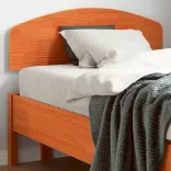 viaszbarna tömör fenyőfa fejtámla 100 cm