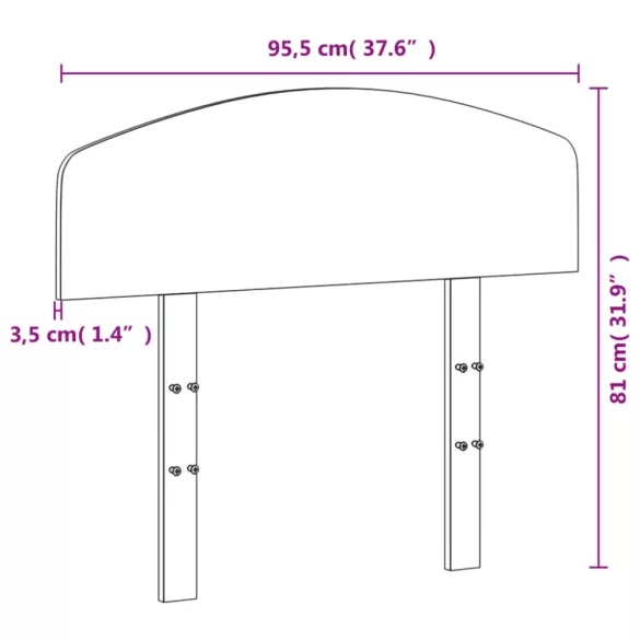 tömör fenyőfa fejtámla 90 cm