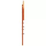 viaszbarna tömör fenyőfa fejtámla 75 cm