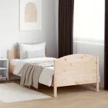 tömör fenyőfa ágy matrac nélkül 100 x 200 cm