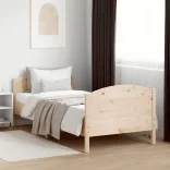 tömör fenyőfa ágy matrac nélkül 75 x 190 cm