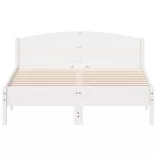 fehér tömör fenyőfa ágy matrac nélkül 140 x 200 cm